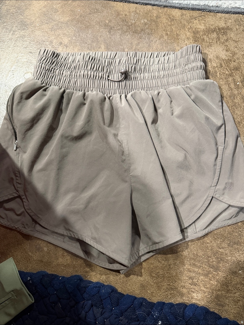 all in motion Taupe High-Rise Athletic Shorts